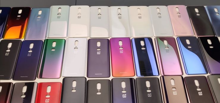 Prototypowe panele OnePlus 6