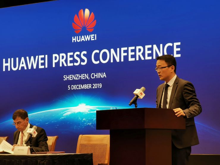 Huawei, konferencja prasowa 5 grudnia 2019, Karl Song