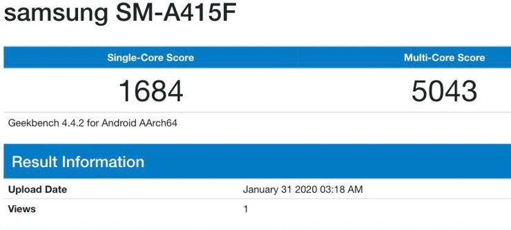 samsung a51 geekbench