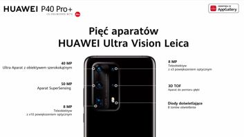 Aparaty, OIS i zoom w Huawei P40 Pro+ Aparaty, OIS i zoom w Huawei P40 Pro+