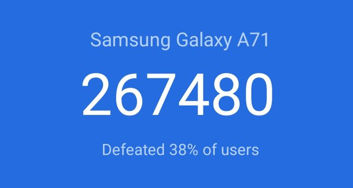 Wyniki benchmarków Oppo Reno 3 i Galaxy A71 