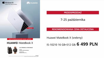 Huawei MateBook X - specyfikacja i cena