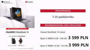 Huawei MateBook 14 - specyfikacja i cena