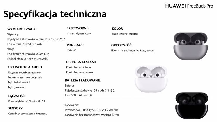 Huawei FreeBuds - specyfikacja i cena