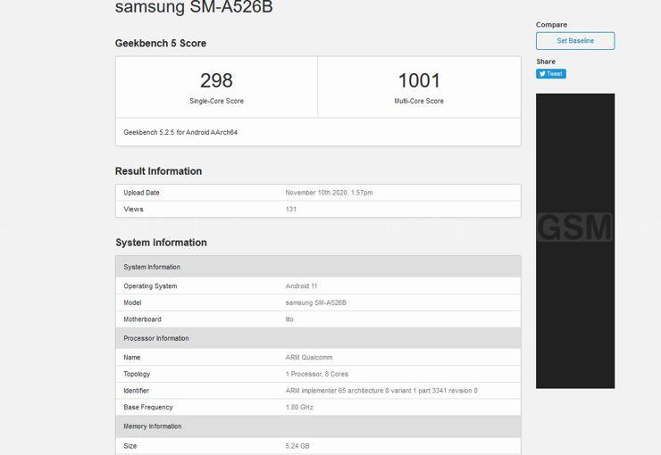 galaxy a51 geekbench