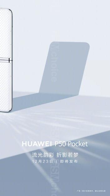 Huawei P50 Pocket na oficjalnych grafikach