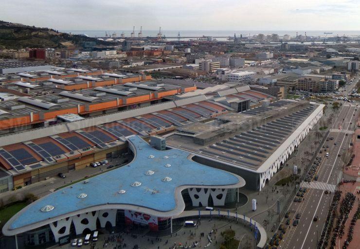 Kompleks hal, w których odbywa się MWC