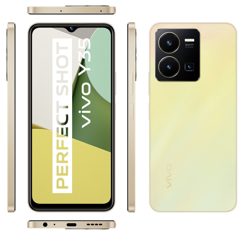 vivo y 35 golden colour