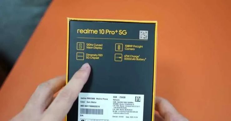 Opakowanie globalnego Realme 10 Pro+