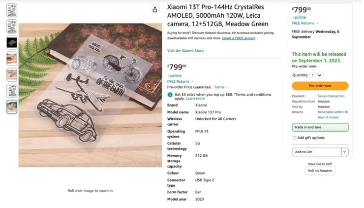 Wyciek specyfikacji Xiaomi 13T Pro na brytyjskim Amazonie Wyciek specyfikacji Xiaomi 13T Pro na brytyjskim Amazonie