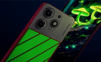 Tecno Spark 10 Pro Magic Magenta dniem i nocą