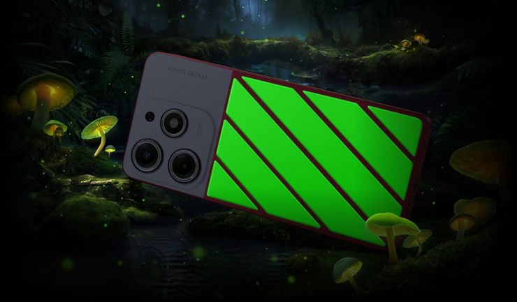 Świecący Tecno Spark 10 Pro Magic Magenta