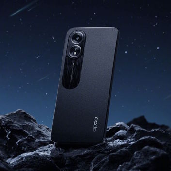 Oppo A18 w kolorze czarnym i niebieskim