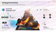Grafiki informacyjne na temat serii Galaxy S24