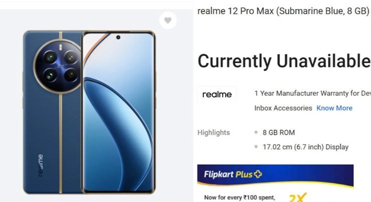 Realme 12 Pro Max w sklepie Flipkart