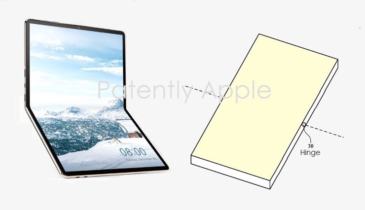 Ilustracja uaktualnionego patentu składanego tableta Apple