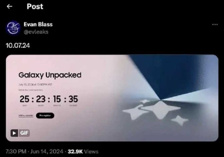 Przeciek z zapowiedzią Galaxy Unpacked