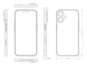 Schemat i render iPhone 16