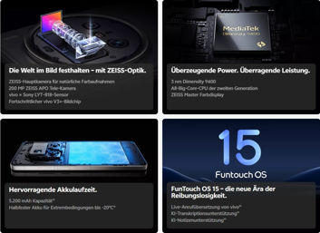 Vivo X200 Pro w Austrii z akumulatorem 5200 mAh