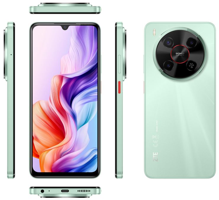Nubia V70 Max w kolorze seledynowym