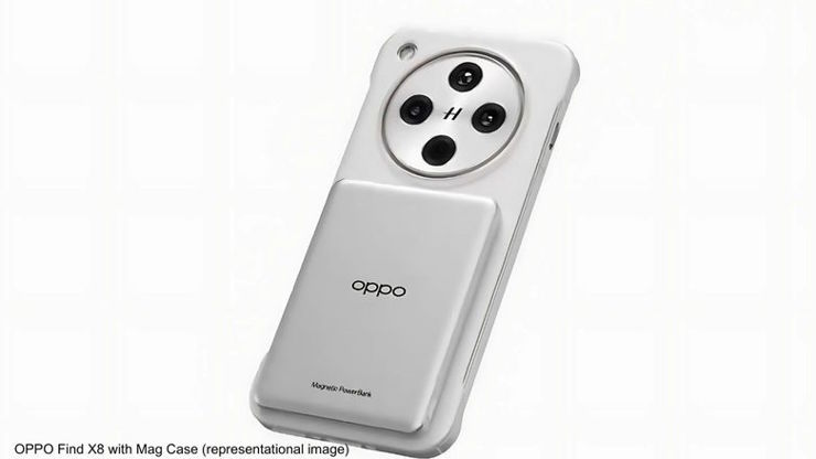 Oppo Find X8 Ultra w etui z magnetycznym powerbankiem