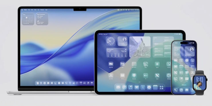 Urządzenia Apple z interfejsem Liquid Glass