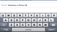Klawiatura iPhone 4S