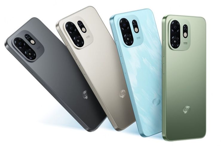 Itel A100C - niżej, dla porównania, OnePlus 15