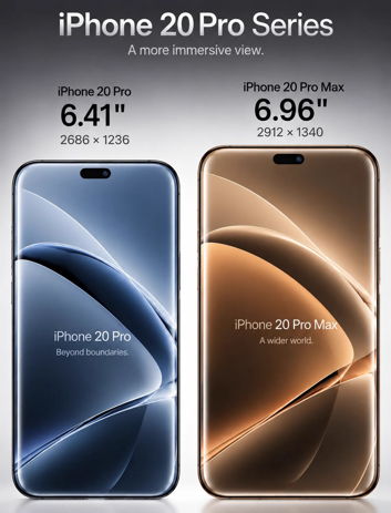 Nieoficjalne rendery i gabaryty iPhone 20 Pro i iPhone 20 Pro Max Nieoficjalne rendery i gabaryty iPhone 20 Pro i iPhone 20 Pro Max