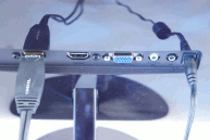 Philips 237E4QHAD - tylne złącza Philips 237E4QHAD - tylne złącza