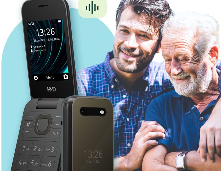 HMD 2660 Flip Senior Edition - prosta klapka z AI dla seniorów