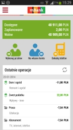 Aplikacja mobilna mBanku