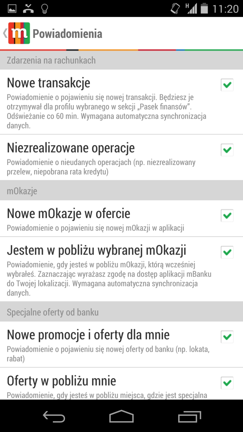 Aplikacja mobilna mBanku