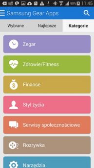 Aplikacja Gear Apps
