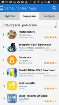 Aplikacja Gear Apps