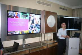 Dziennikarzy przywitała Marta Buler, prezentację poprowadziła Alicja Rdzanek