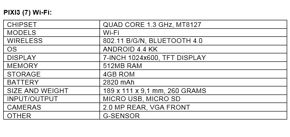 Specyfikacje nowych tabletów Alcatel OneTouch