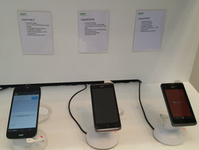 Ekspozycja smartfonów i tabletów Acer