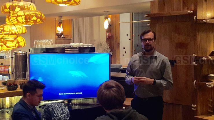 Prezentację prowadził Jerzy Łabuda z PR Samsunga Prezentację prowadził Jerzy Łabuda z PR Samsunga