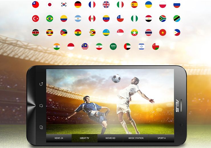 Asus ZenFone Go TV ZB551KL umożliwia oglądanie cyfrowej TV w wielu krajach...