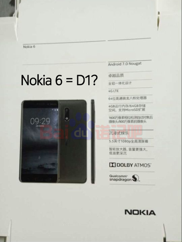 Opakowanie Nokia 6