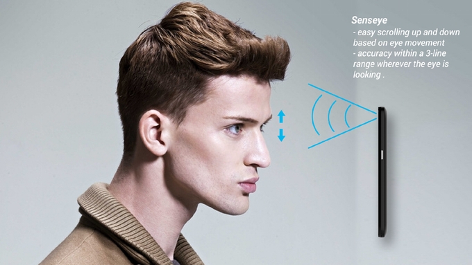 ZTE Hawkeye Śledzenie oczu i przylepna obudowa ZTE Hawkeye Śledzenie oczu i przylepna obudowa