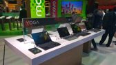 Tablety Yoga oraz ogólny widok stoiska Lenovo