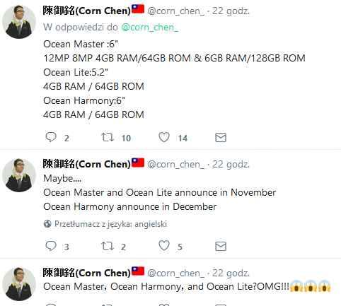 Corn Chen o nowych HTC