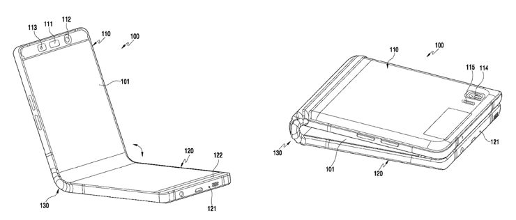Szkice z patentu Samsunga