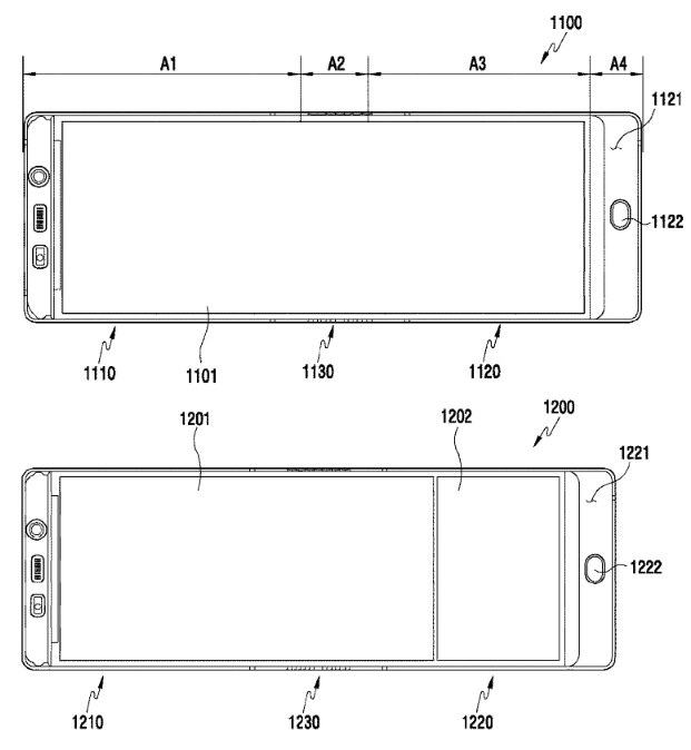 Szkice z patentu Samsunga