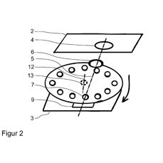 Schematy patentu obrotowego aparatu Carl Zeiss