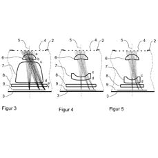 Schematy patentu obrotowego aparatu Carl Zeiss