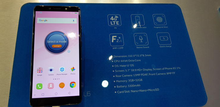 Haier L6 wraz ze specyfikacją