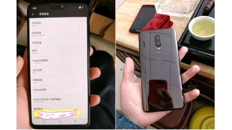 Takie zdjęcia OnePlus 6 pojawiły się w internecie